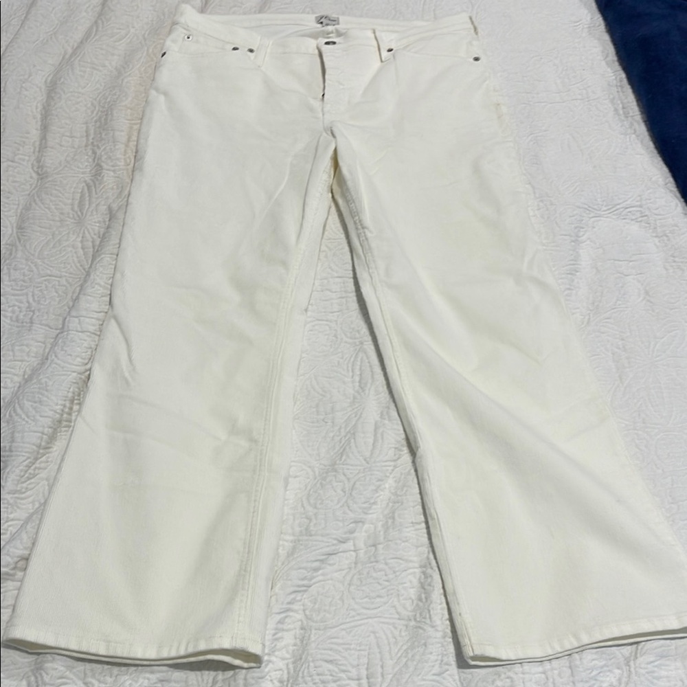 J.Crew Off White Straight-Leg Jeans
